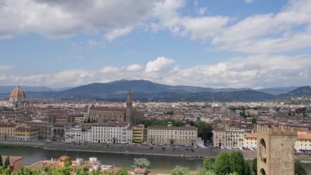 Architektur der Florenz. — Stockvideo