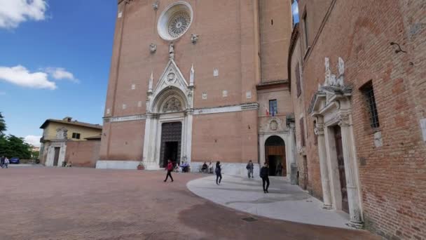 Architektur von Siena. — Stockvideo