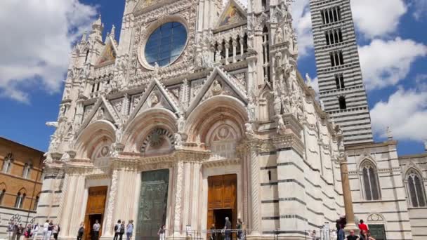 Arquitetura de Siena . — Vídeo de Stock