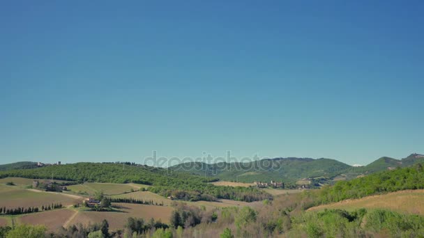 Krajobrazy Tuscaony. — Wideo stockowe