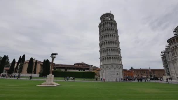 Arkitekturen i Pisa. — Stockvideo