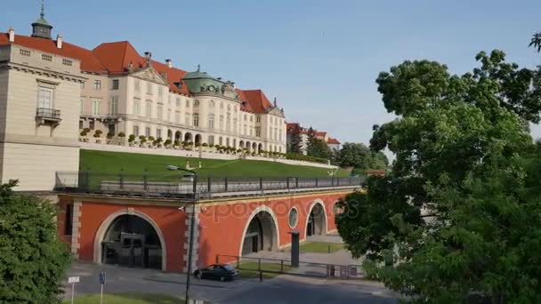 Arkitekturen i Warszawa. — Stockvideo