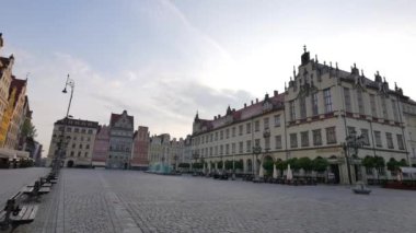 Wroclaw'ın mimarisi.