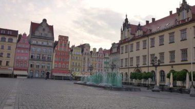 Wroclaw'ın mimarisi.