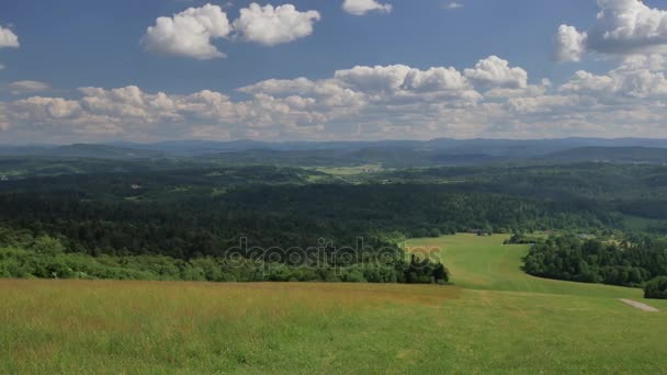 绿色的山丘到画面 — 图库视频影像