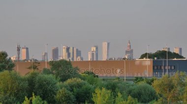 Polonya'nın Capitol kentsel peyzaj.