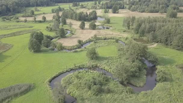Luftaufnahmen von Nauter in Europa. — Stockvideo