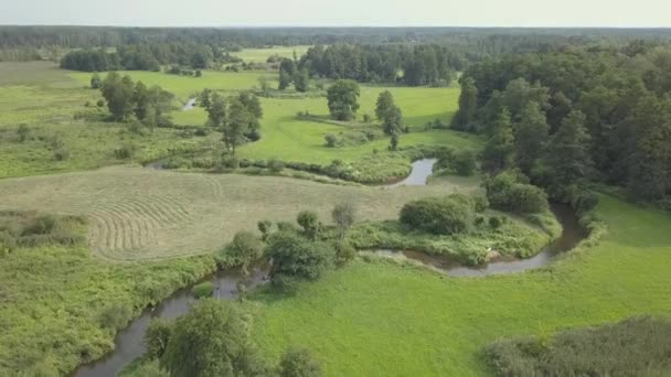 Luftaufnahmen von Nauter in Europa. — Stockvideo