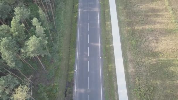 空中射击的道路在欧洲. — 图库视频影像