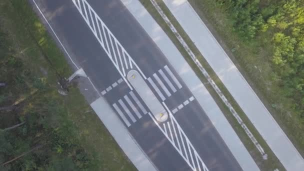 空中射击的道路在欧洲. — 图库视频影像