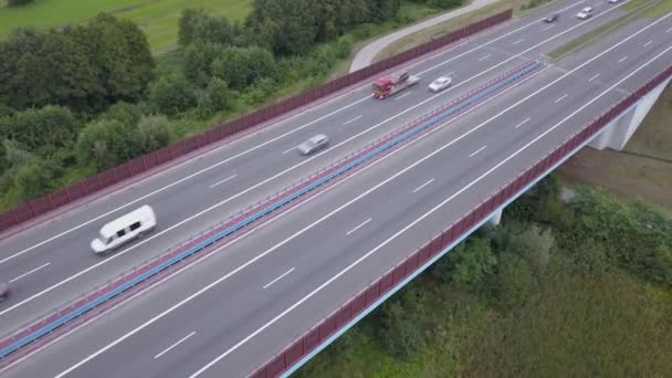 Vue aérienne du speedway en Europe . — Video
