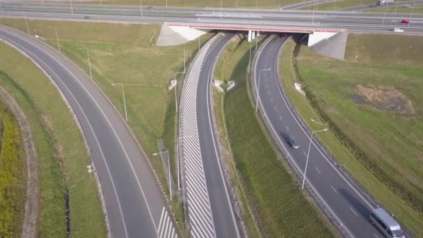 Európai speedway, felülről. — Stock videók