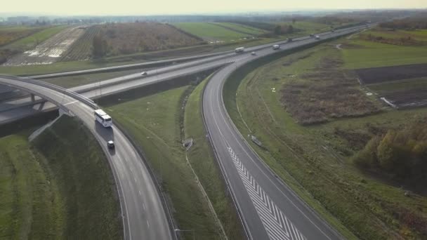 Europeiska speedway sett från ovan. — Stockvideo