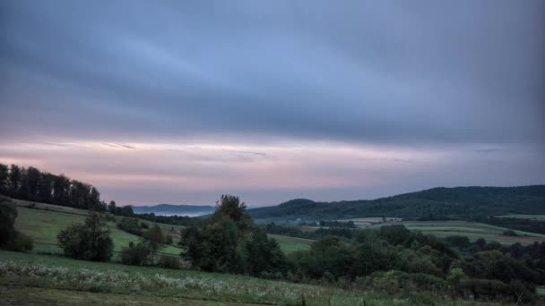 Beautiful landscape of south of Poland. — Stock Video