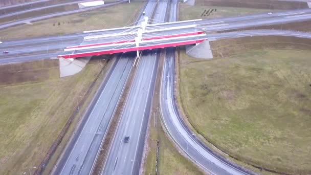 Strykow Pologne Date 02182018 Trafic Routier Haut — Video