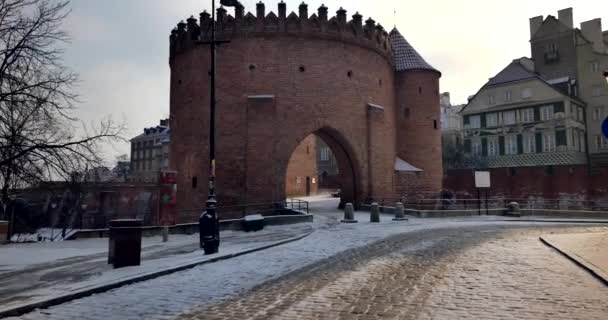 Varšava Polsko Datum 03032018 Staré Město Varšavě Umístěn Seznamu Unesco — Stock video