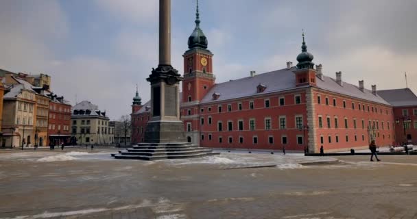 Varşova Polonya Tarihi 03032018 Old Town Varşova Daki Unesco Dünya — Stok video