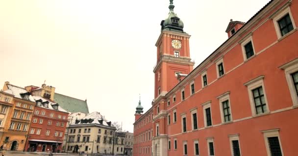 Varsovia Polonia Fecha 03032018 Casco Antiguo Varsovia Capital Polonia Antigua — Vídeos de Stock