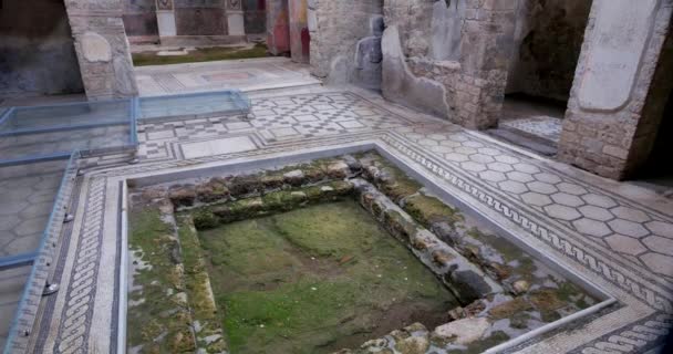 Pompei Italy Date 03182018 Ruins Pompei Italy Archeological Park Naples — Stock Video