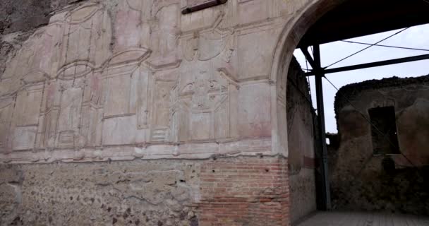 Pompei Italie Date 03182018 Intérieur Des Ruines Pompéi Italie Parc — Video