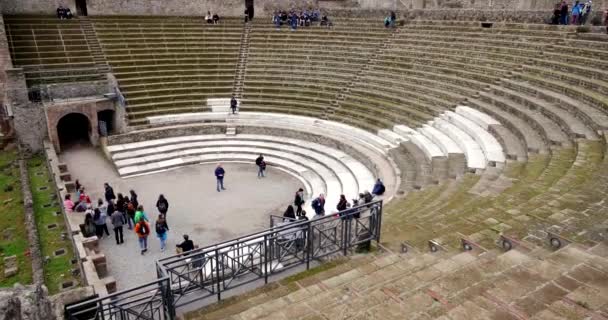 Pompei Talya Tarihi 03182018 Pompei Talya Için Harabeler Içinde Napoli — Stok video