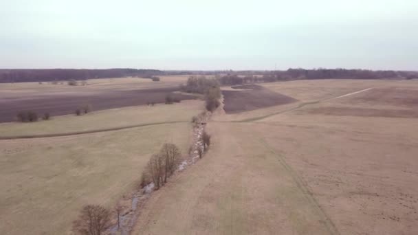 Paysage Rural Européen Haut Vue Aérienne Nature Europe — Video