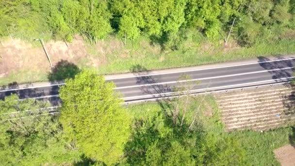 Foto Aerea Della Strada Europa — Video Stock