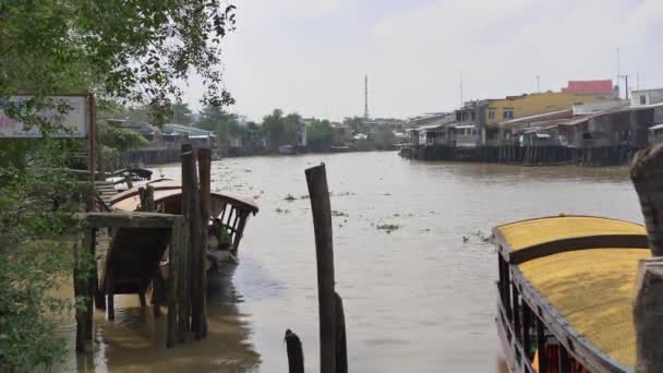 Das Mekong Delta Vietnam Blick Vom Boot Aus — Stockvideo