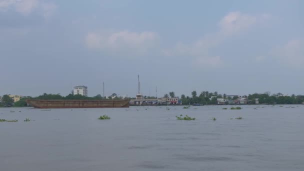 Delta Del Mekong Vietnam Vista Desde Barco — Vídeo de stock