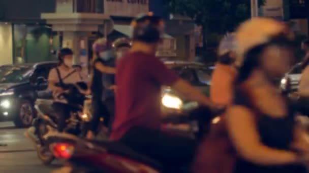 Неузнаваемые Люди Рынке Вьетнам Рынок Деревне Острове Куок — стоковое видео