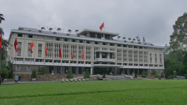 Palacio Independencia Chi Minh Vietnam — Vídeos de Stock