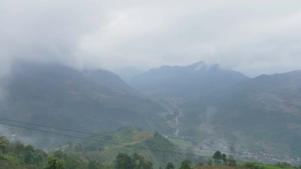 Giang Vilayetindeki Dağlar Vietnam — Stok video