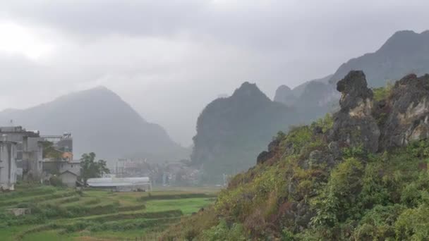 Hegyek Giang Tartományban Vietnam — Stock videók