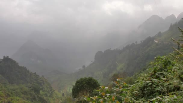 Giang Vilayetindeki Dağlar Vietnam — Stok video