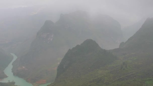 Βουνά Στην Επαρχία Giang Βιετνάμ — Αρχείο Βίντεο