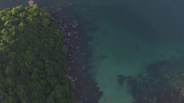 Вид Канатной Дороги Острове Хонтхом Вьетнам — стоковое видео