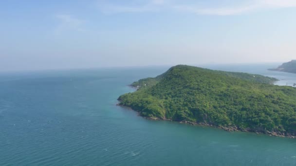 Вид Канатной Дороги Острове Хонтхом Вьетнам — стоковое видео