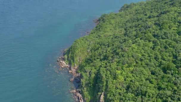 Blick Von Der Seilbahn Auf Hon Thom Island Vietnam — Stockvideo