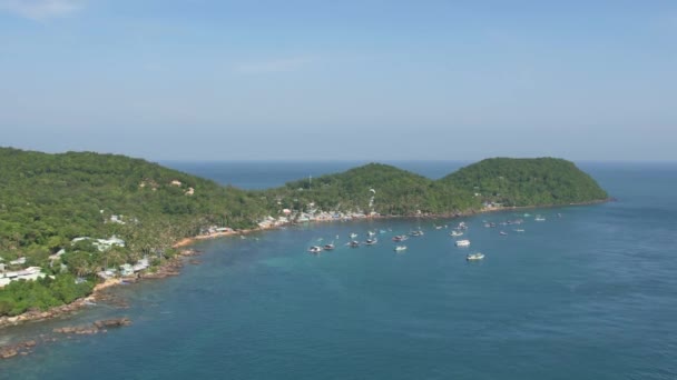 Blick Von Der Seilbahn Auf Hon Thom Island Vietnam — Stockvideo