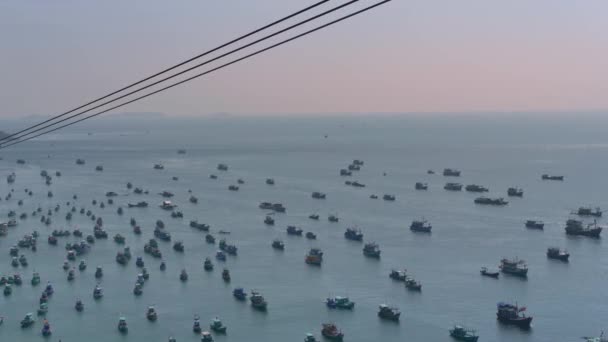 Вид Cable Car Hon Thom Island Vietnam — стокове відео