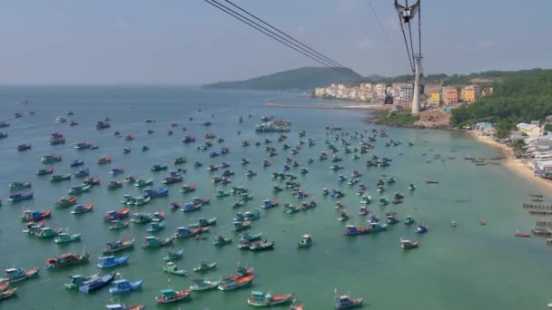 Vista Teleférico Hon Thom Island Vietnam — Vídeo de Stock