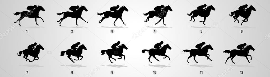 Horse Ride Run cycle animation Sprite sheets, Run cycle, Horse rider ...