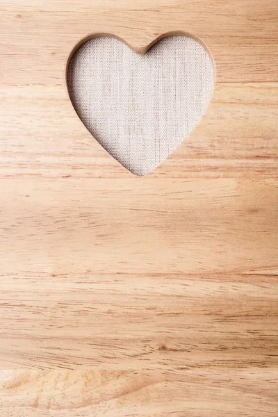 Keuken bord met hart vorm als grenskader — Stockfoto