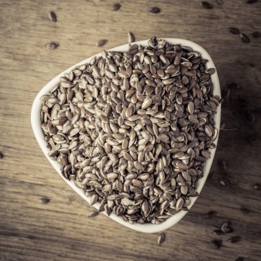 Keten tohumu keten tohumu kase ahşap tablo