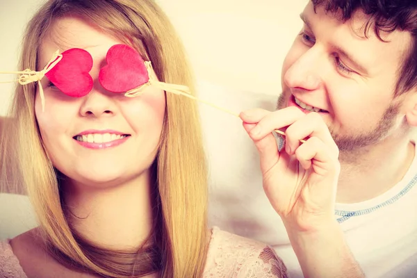 Pareja cegada por su amor . — Foto de Stock