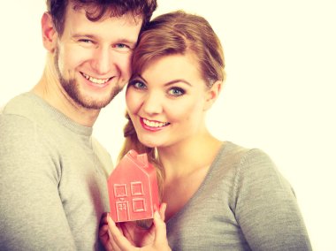 Çift ev simgesi olan bu bir sevgi gösterisi