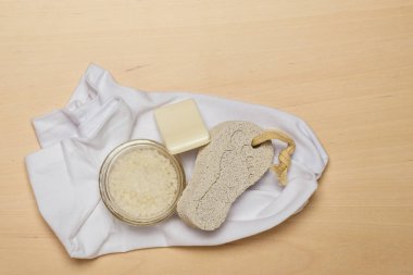 Pedikür aksesuarları araçları Üstten Görünüm