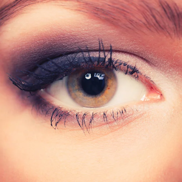 Glamouröse Frau mit elegantem Augen-Make-up. — Stockfoto