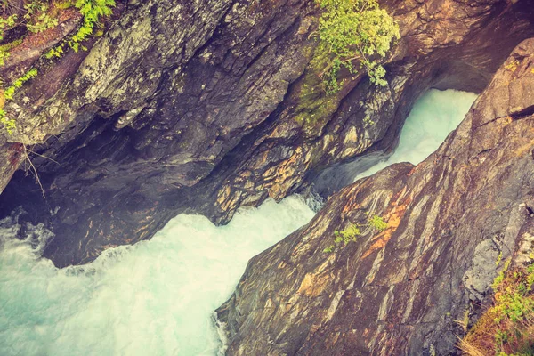 Gudbrandsjuvet gorge em Noruega — Fotografia de Stock