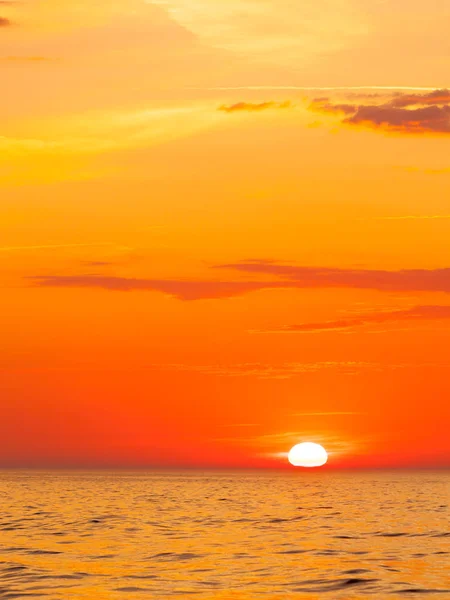 A tenger a sunset idilli lövés — Stock Fotó